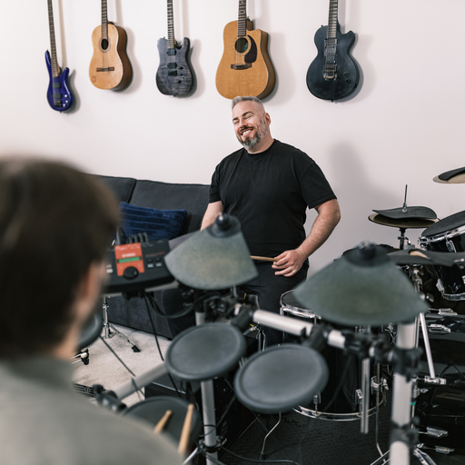 Drumming Lessons - local professional at work