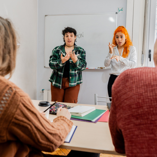 Language Courses - local professional at work