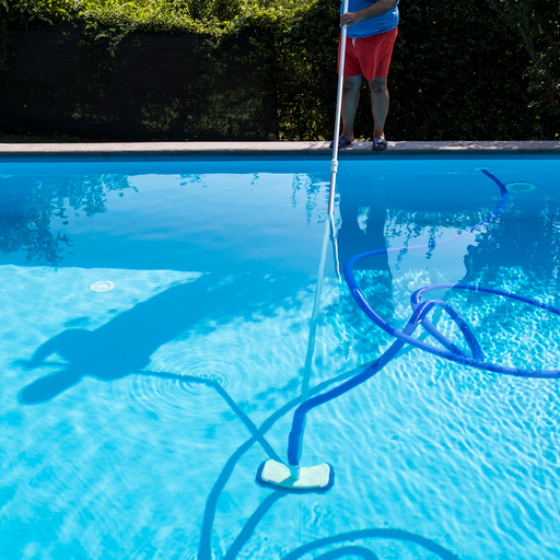 Pool Cleaning Services - local professional at work